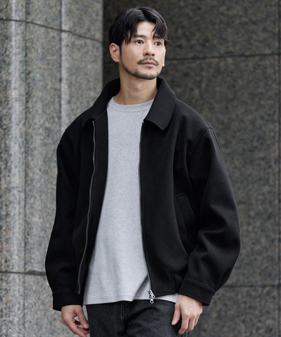 SPU（スプ） ショートブルゾン ブルゾン アウター ジャケット メルトン