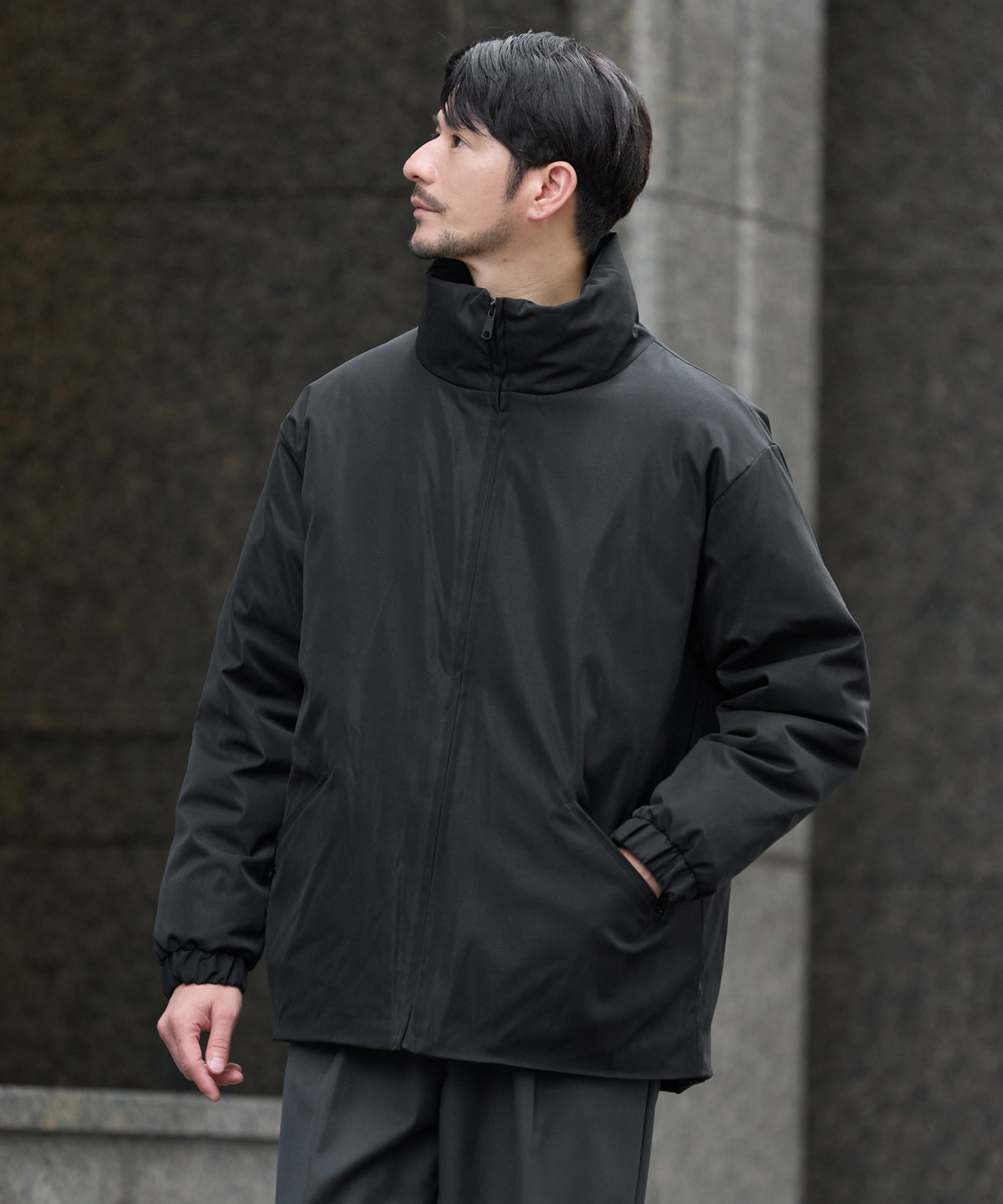 SPU（スプ） 中綿ジャケット アウター ブルゾン メンズ 冬 冬服 洗える