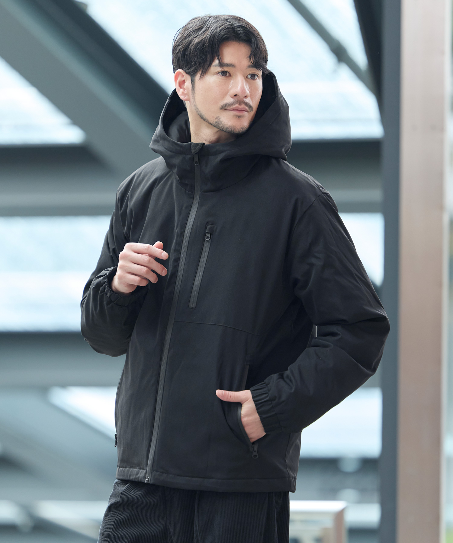 SPU（スプ） 中綿ジャケット アウター ブルゾン メンズ 冬 冬服 洗える 