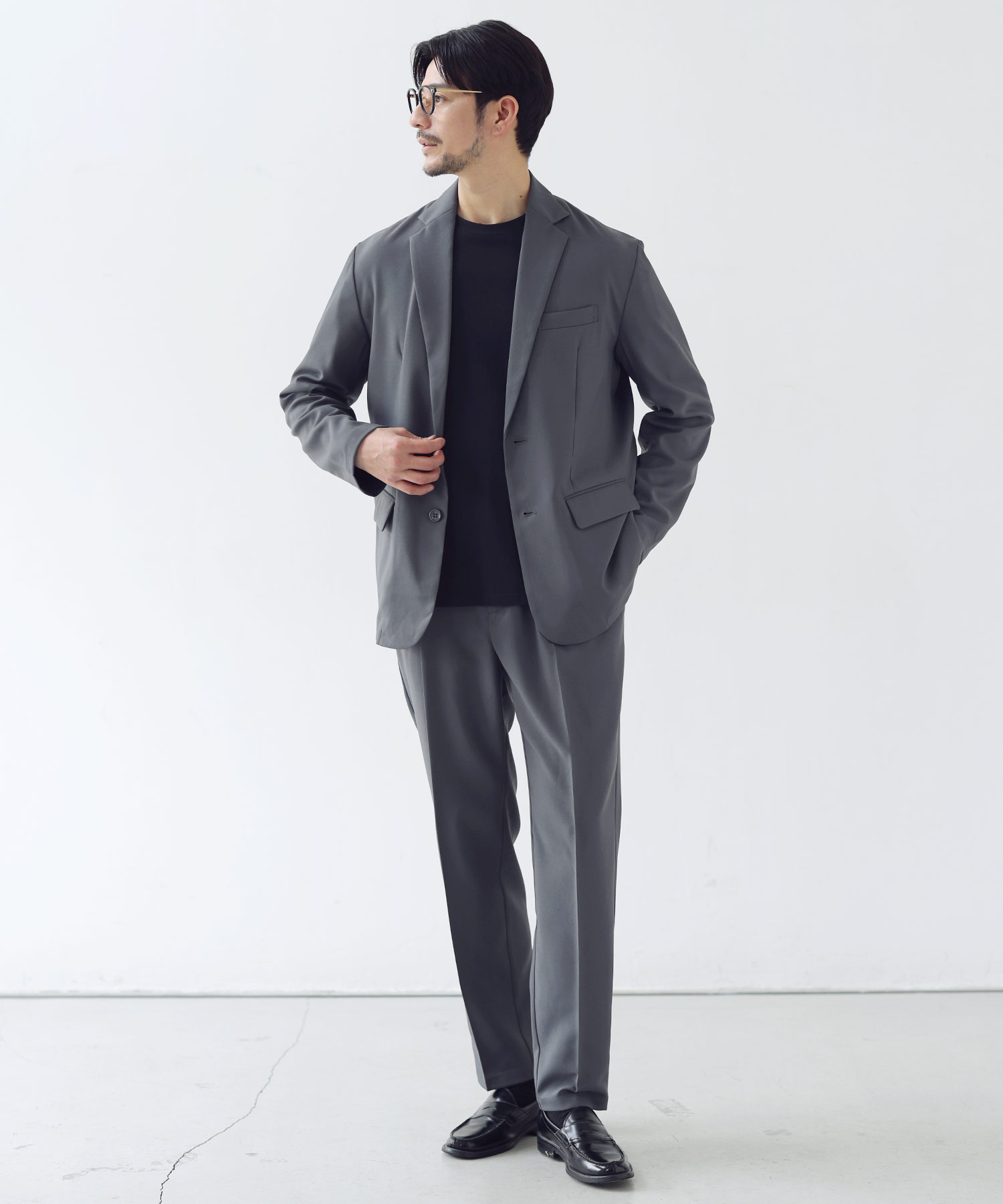 SPU（スプ） 【上下2点セット】 セットアップ メンズ 春 オフィス