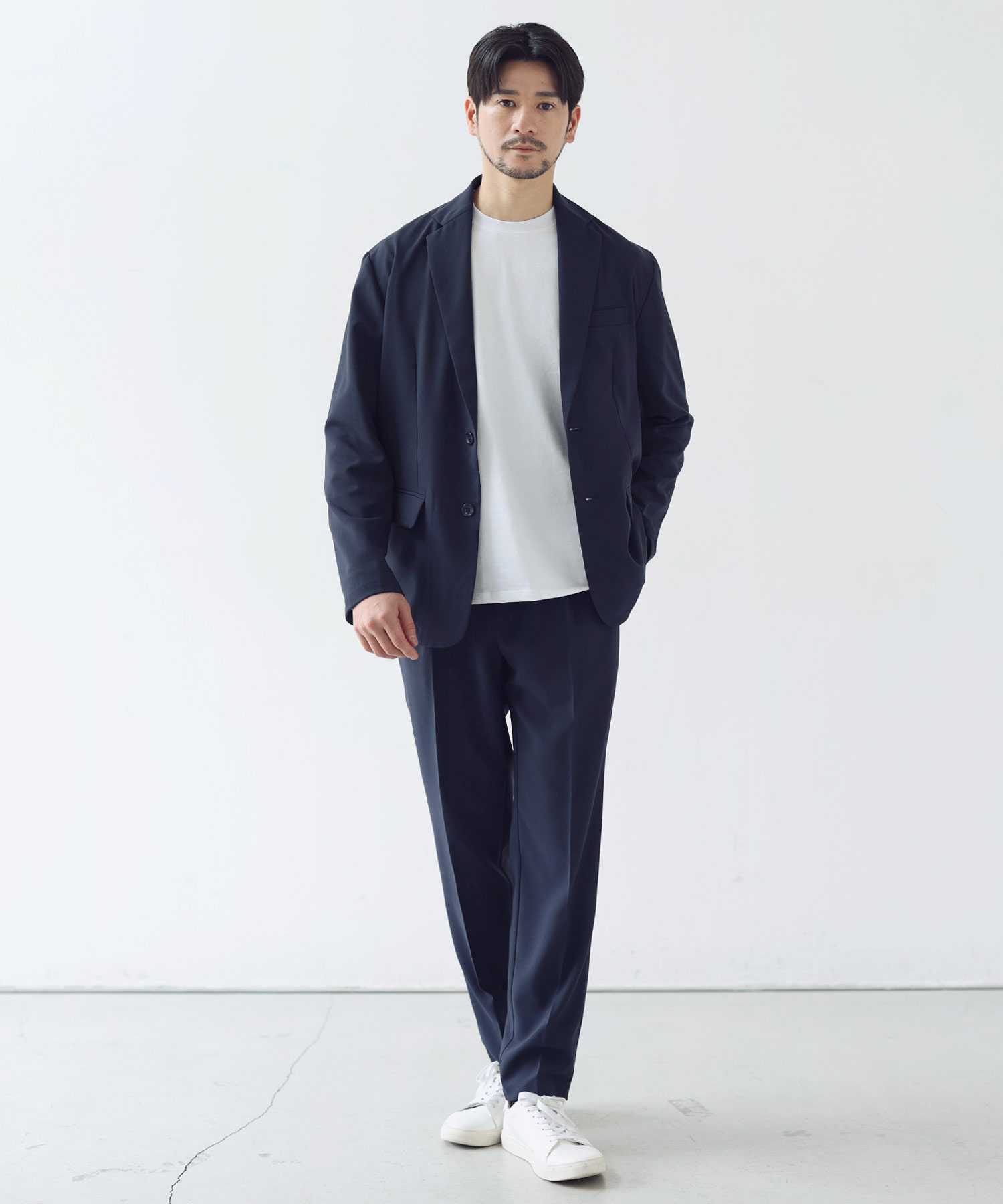 SPU（スプ） 【上下2点セット】 セットアップ メンズ 春 オフィス 