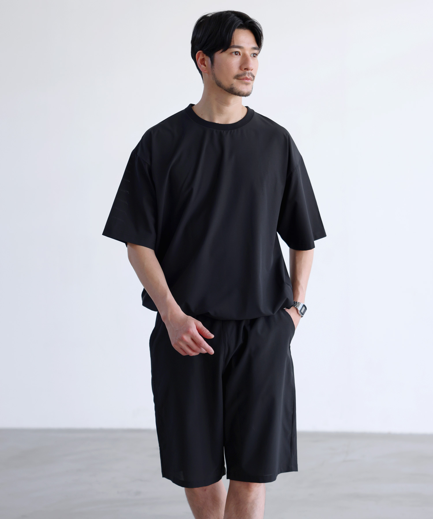 SPU（スプ） 【上下2点セット】 セットアップ メンズ 夏 半袖 上下