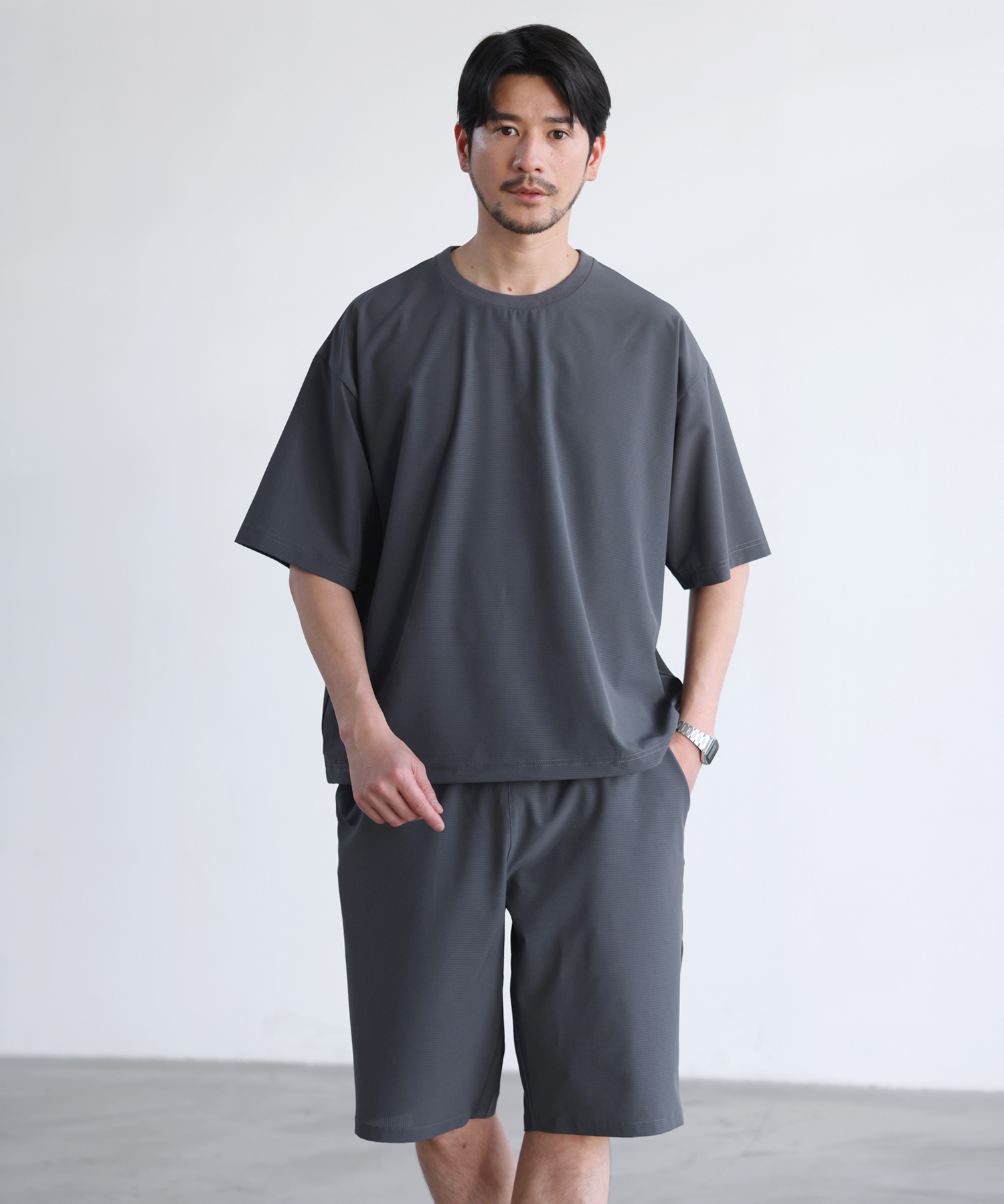 SPU（スプ） 【上下2点セット】 セットアップ メンズ 夏 半袖 上下