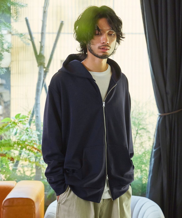 SCHNAYDERMANS シュナイダーマンズ パーカー ネイビー Lサイズ相当 パーカー ジップパーカー メンズ ネイビー ブラウン ベージュ