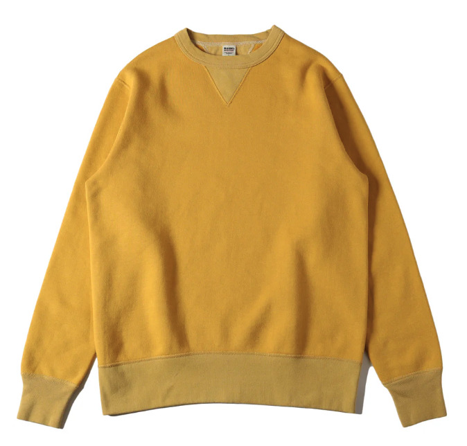 バーンズ アウトフィッターズ スウェットシャツ メンズ 長袖 無地 厚手 クルーネック 両Vガゼット | BARNS OUTFITTERS | 05