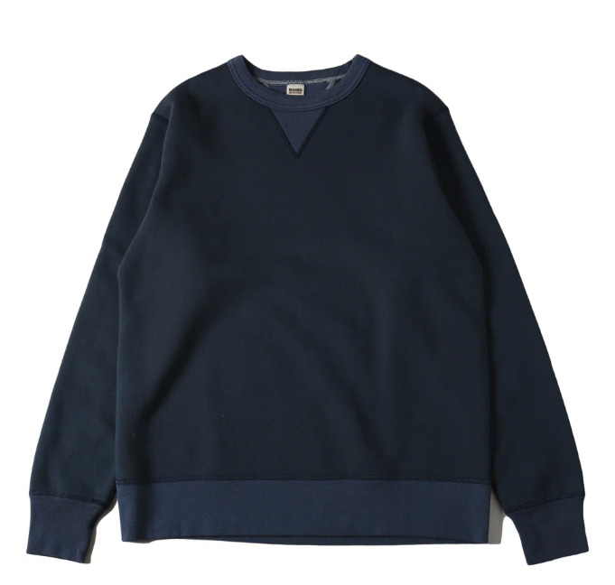 バーンズ アウトフィッターズ スウェットシャツ メンズ 長袖 無地 厚手 クルーネック 両Vガゼット | BARNS OUTFITTERS | 04