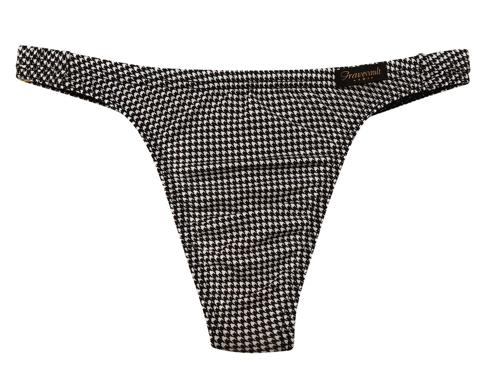 Tバック メンズ Houndstooth アンダーウェア グレイブボールト Gravevault | Gravevault | 01