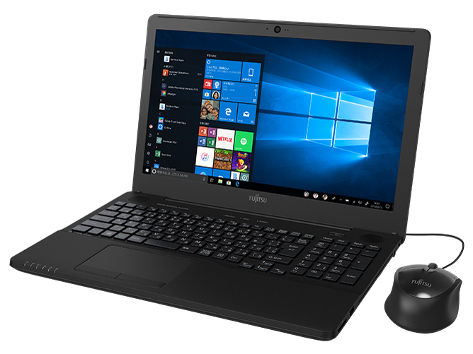 2019年モデル　FMV LIFEBOOK AH42/D1 　カメラ/15.6型/ノートPC/Win11H/高速SSD256GB/8GB/Celeron3865U/無線WIFI/Bluetooth　MSoffice　テンキー｜srepcstore｜02