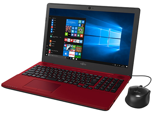 超美品 富士通 AH42F 8GB SSD256GB Office2021 FMV 2017年モデル 超速！高速大容量SSD搭載/第7世代デュアルコア/8GB