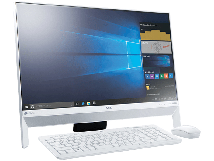 ★2018製 一体型パソコン NEC LAVIE Desk All-in-one DA370/K　Win11Pro 23.8インチ フルHD  Celeron 3865U メモリ8GB 　新品SSD512GB　MSOffice　WEBカメラ