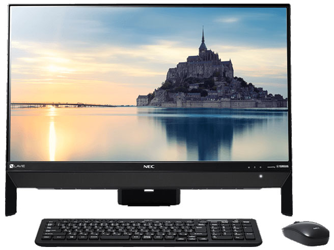 ★2018製 一体型パソコン NEC LAVIE Desk All-in-one DA370/K　Win11Pro 23.8インチ フルHD  Celeron 3865U メモリ8GB 　新品SSD512GB　MSOffice　WEBカメラ