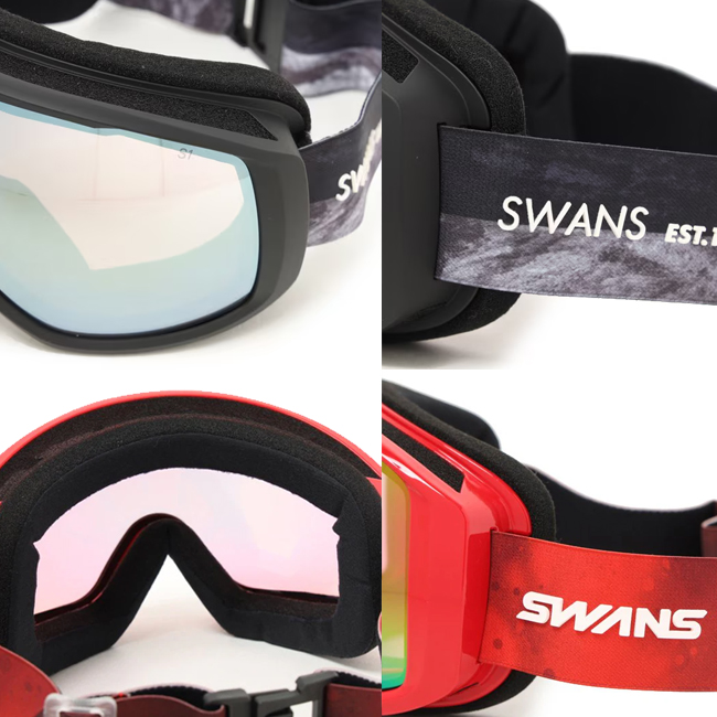 SWANS（スワンズ） スノーゴーグル ダブルレンズ ゴーグル UVカット