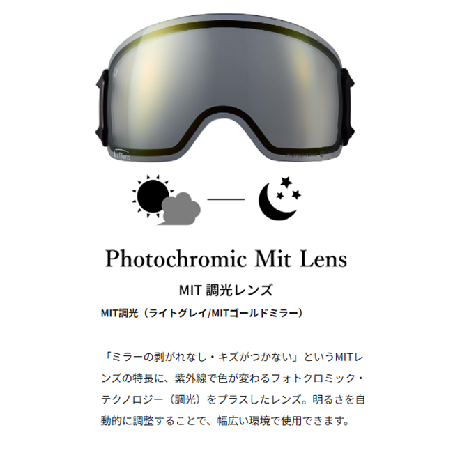 スノーゴーグル BANK バンク DICE ダイス MITレンズ　A-BLOW SYSTEM  調光  撥水加工【BK45194】 |  | 04