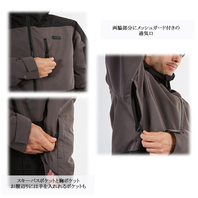 XTM　スノーウェア　ジャケット　エックスティエム　メンズ　男性　大人用　オーストラリア　耐水圧　透湿性 スキー　スノーボード【TM108】　 |  | 02