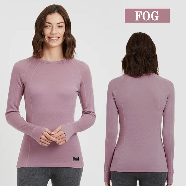 メリノウール XTM レディース インナーシャツ クルーネック　丸首　長袖　AUSTRALIAN MERINO スキー　スノーボード　キャンプ　アウトドア  ML001 |  | 02