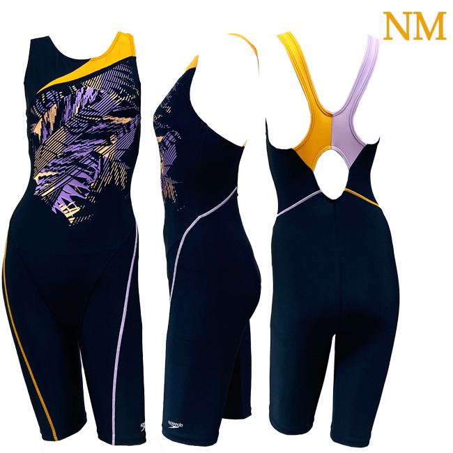 フィットネス水着 ニースキン スピード 縫い込みカップ SPEEDO 初心者 体系カバー オールインワン水着 SFW12596Z 関連画像4