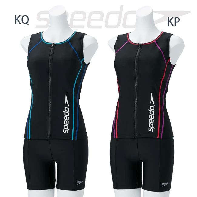 フィットネス水着　セパレート 水着 スピード SPEEDO レディース フィットネス ウイメンズセパレーツ 女性用 差し込みカップ SFW22315V | speedo | 01