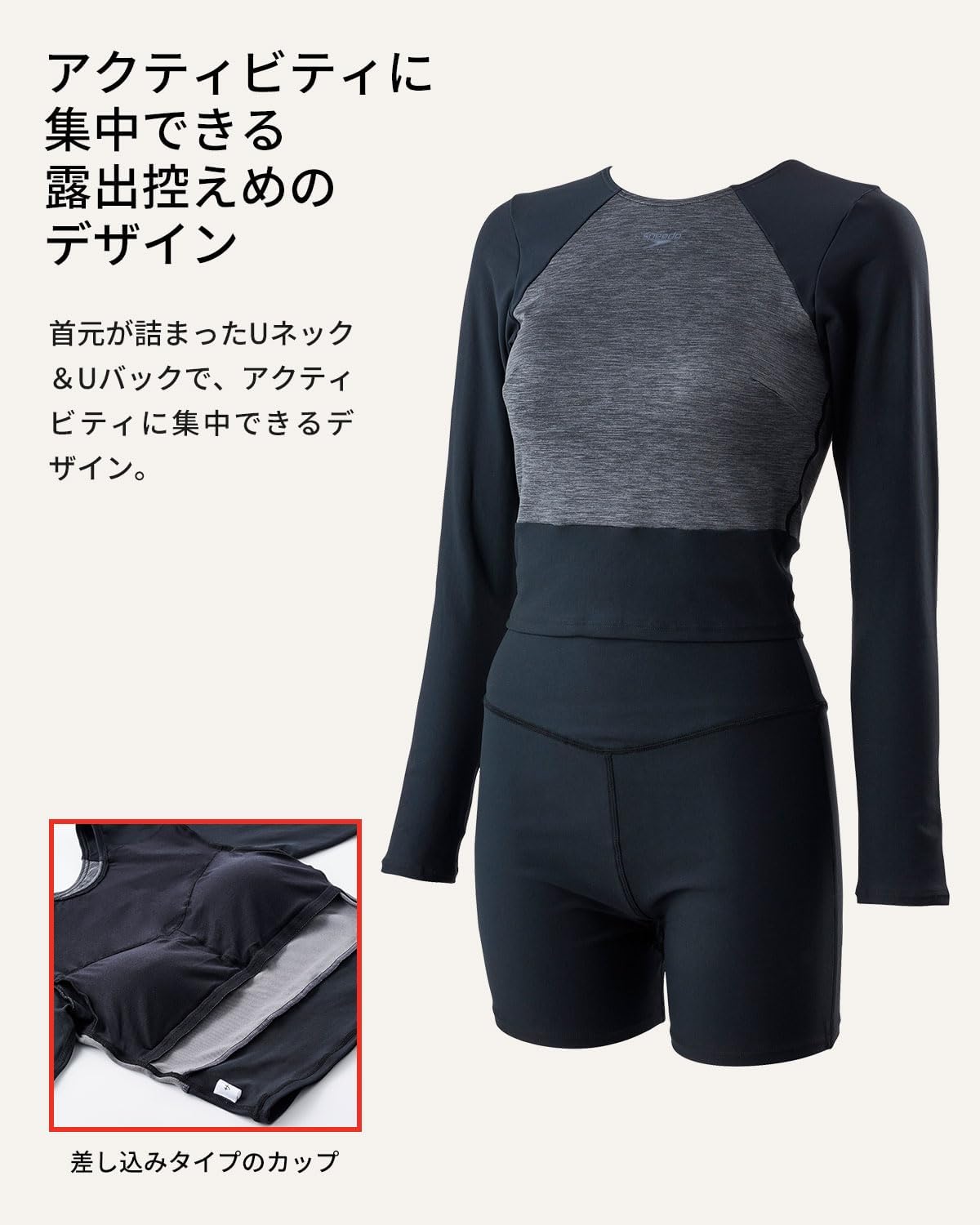 セパレート  SPEEDO  セパレート水着　スピード レディース　水着 おすすめ レディースロングスリーブ プール 水泳 トレーニング　フィットネス 【SFW22450】 |  | 08
