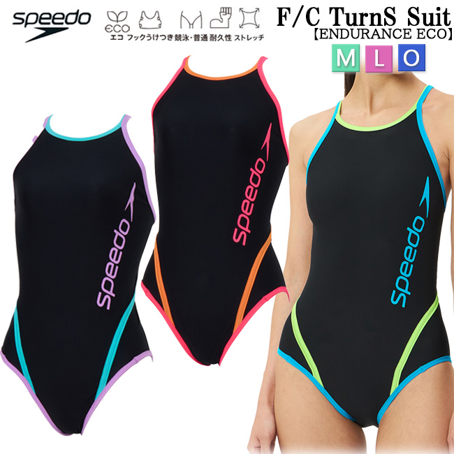 スピードSpeedo競泳用水着 ブラックブルー　レディースL ワンピース speedo（スピード） ワンピース水着 水着 レディース水着 エフシー