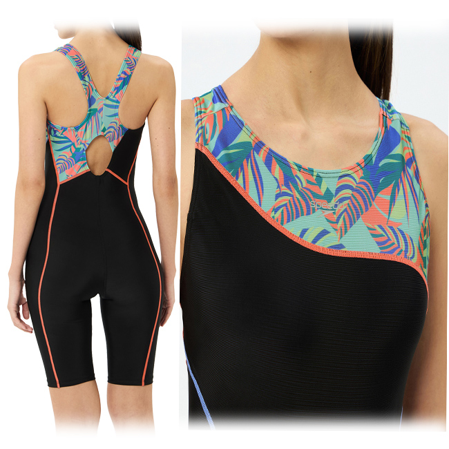 ニースキン　オールインワン水着　水着　レディース　オールインワン　フィットネス　SPEEDO　スピード　トレーニング　ニースキン水着【SFW12565】 | speedo | 04