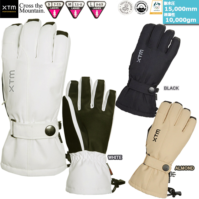 スノーグローブ　グローブ　レディース　耐水圧　透湿性　アクセサリー　スキー　スノーボード　高機能中綿素材　XTM　エックスティエム　CL010 | 