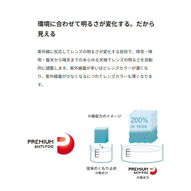 スノーゴーグル　DICE　ダイス　GOODMAN　グッドマン　ゴーグル　フォトクロミック　調光ミラーレンズ　A-BLOW SYSTEM【GM45657】 |  | 07