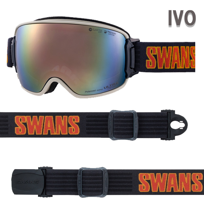 スノーゴーグル　スワンズ SWANS　RIDGELINE　リッジライン　くもり止め加工 メガネ対応 ヘルメット対応　ULTRA偏光レンズ 偏光レンズ【RL-MDH-PU-LP】 |  | 01