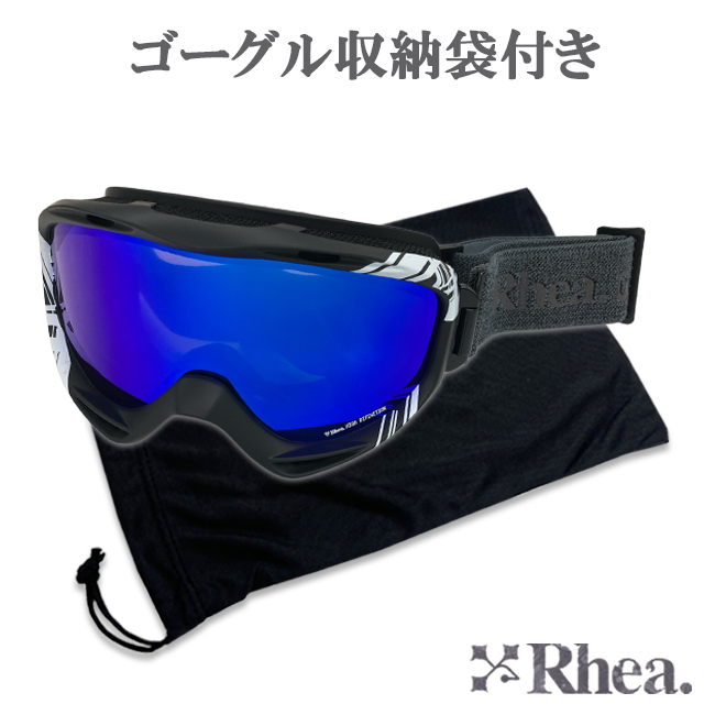 スノーゴーグル RHEA レア スキー 可視光線透過率 ダブルレンズ アンチ
