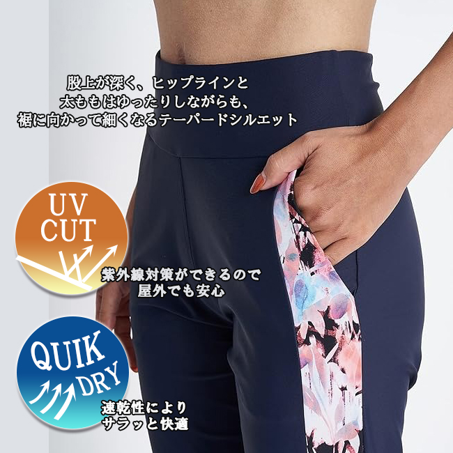ROXY ロキシー ジョガーパンツ レディース レギンス ビーチ 海 プール アウトドア 水陸両用 UVカット 速乾 サイドデザイン フィットネス ヨガ【RPT231513】 |  | 03