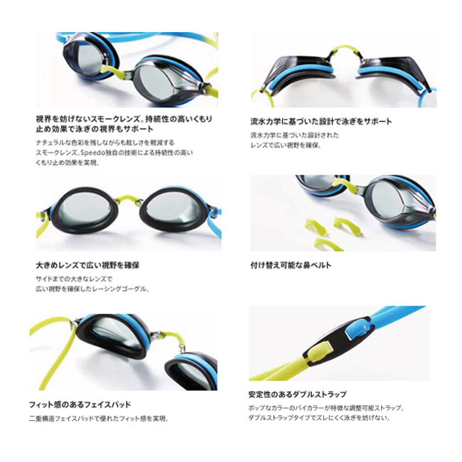 スピード  SPEEDO　スイミングゴーグル　スイムゴーグル　ミラー　プール　大人用　アンチフォグ　UVカット　FINA承認　WA承認　WORLD AQUATICS承認【SE01910】 |  | 02