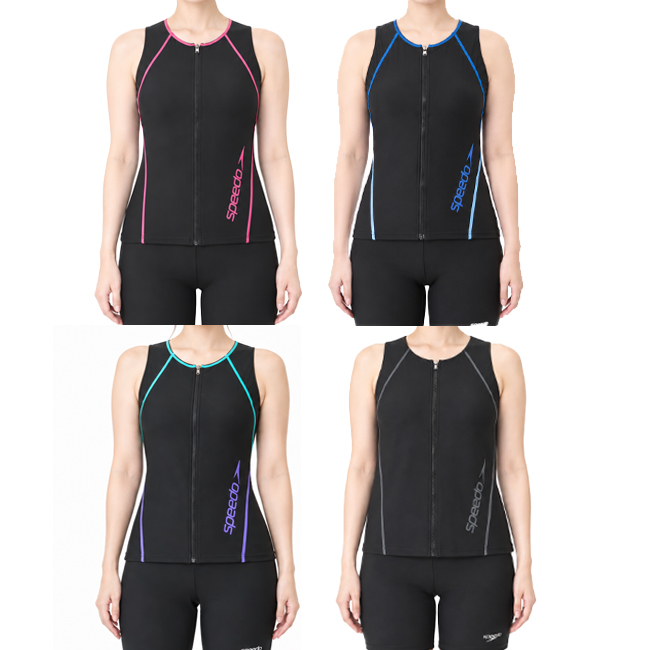 speedo（スピード） フィットネス水着 レディース セパレート 前開き