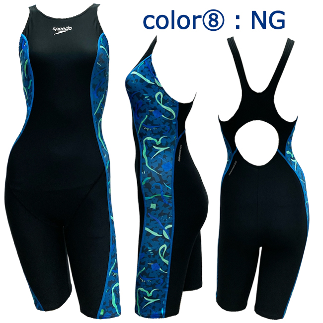 競泳水着 フィットネス水着 練習用 レディース SPEEDO スピード 体型カバー フィットネス トレーニング水着 レディース  オールインワン水着 【STW12546Z】 | speedo | 08