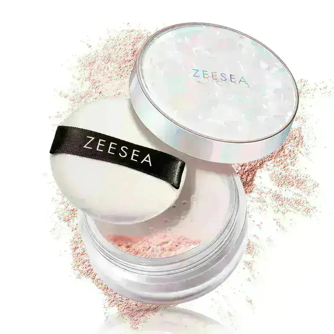 ZEESEA ズーシー シェルシリーズ ゼロ粉感 フェザーライト ルースパウダー 全３色 透明感アップ 汗と皮脂に強い マスクにつかない 肌色補正可能