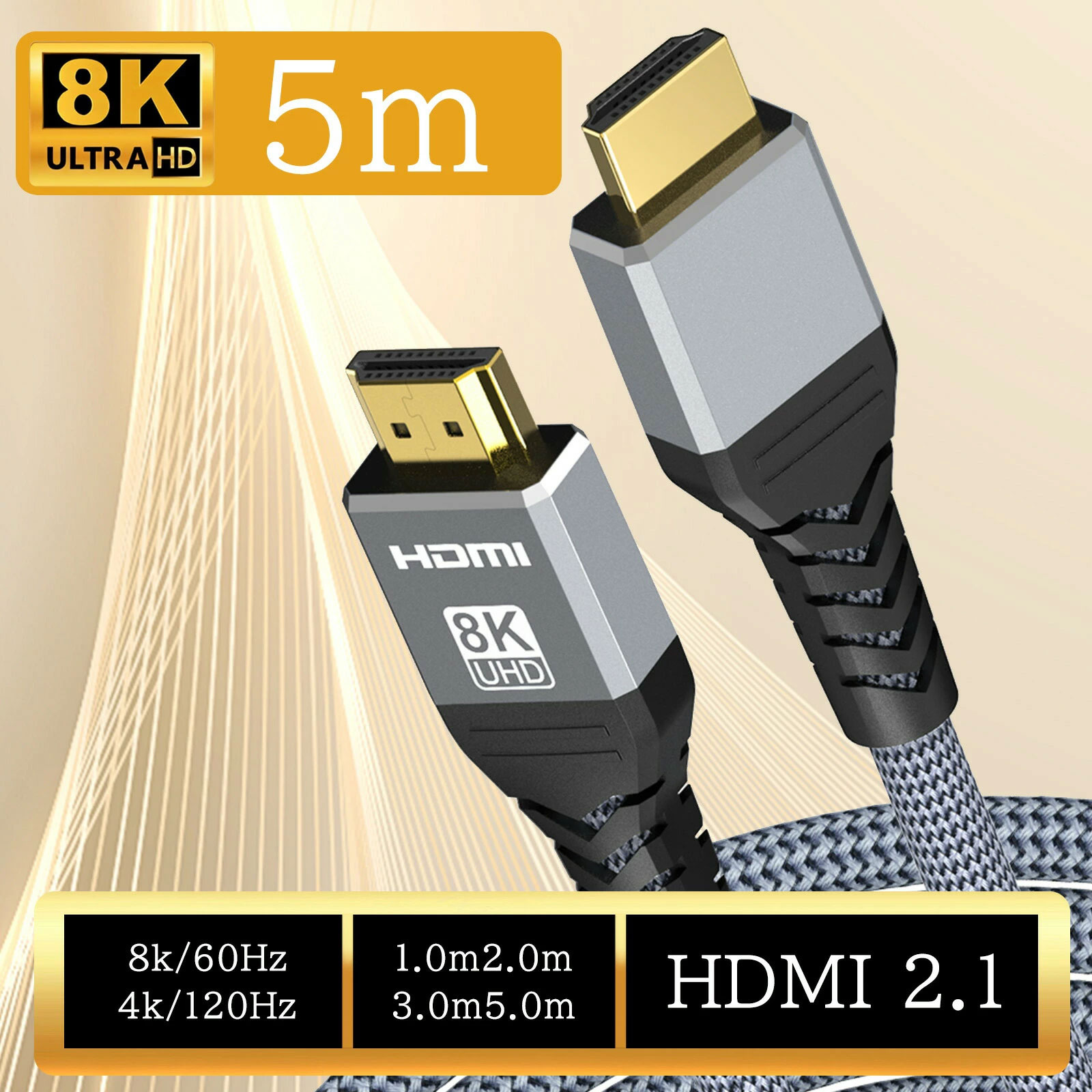 yXSi2_10%3_15%OFFz HDMIP[u HDMI 2.1Ή 5m 48Gbps 8K/60Hz 4K/120Hz HDRΉ Switch/PS5/Xbox/DVD/PCp ґgiC ϋv  #1