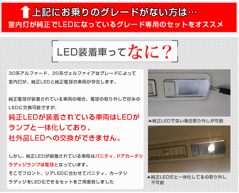 シェアスタイル 30 アルファード ヴェルファイア LEDルームランプ ヴェルファイア アルファード 30系 LED ルームランプ LED仕様車