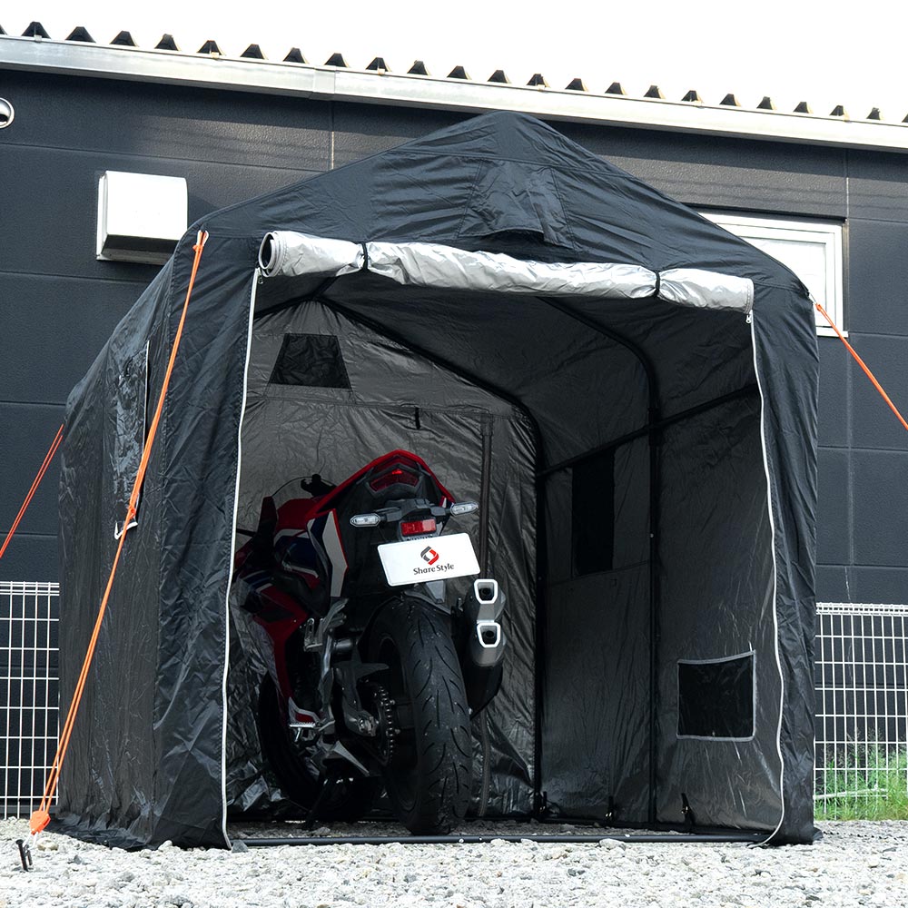 バイクガレージ・サイクルポートほぼ未使用 楽天市場】【3連休限定P2倍+先着最大700円OFF】自転車 置き場 雨