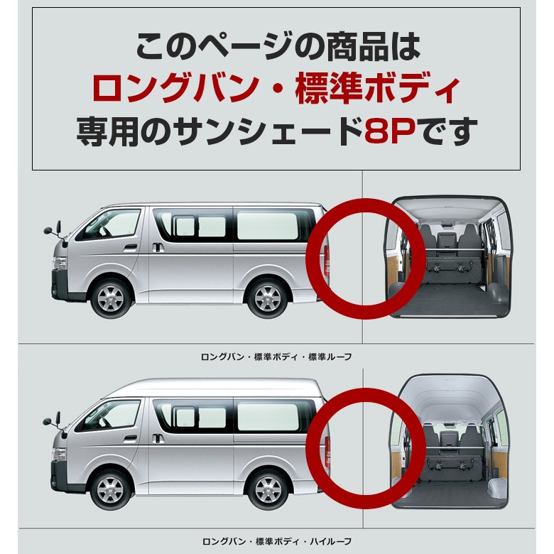 サンシェード ハイエース 200系専用設計 5ドア車専用 カーシェイド 日よけ 遮光 車中泊 シェアスタイル  :ss-parts-hiace-sunshade:LED HIDの老舗シェアスタイル - 通販 - Yahoo!ショッピング