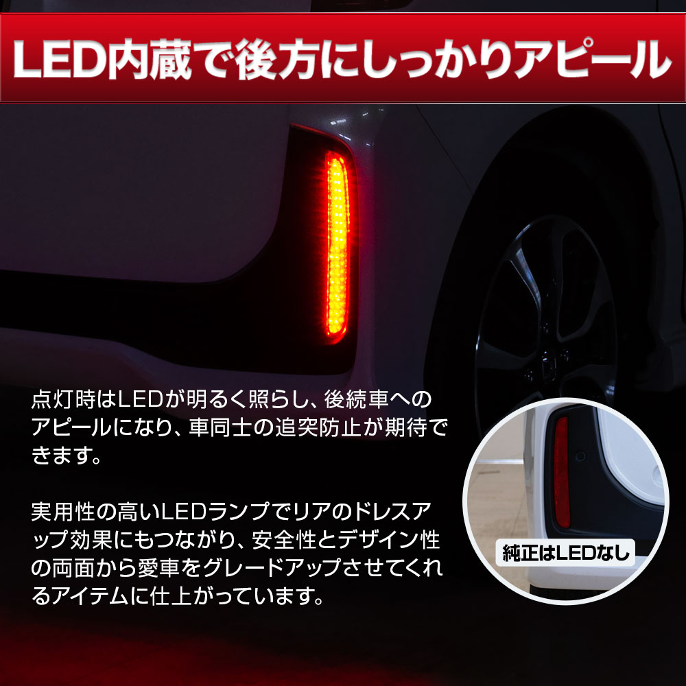 シェアスタイル N-BOX JF3 JF4 JF5 JF6 LEDリフレクター 2p NBOX LED