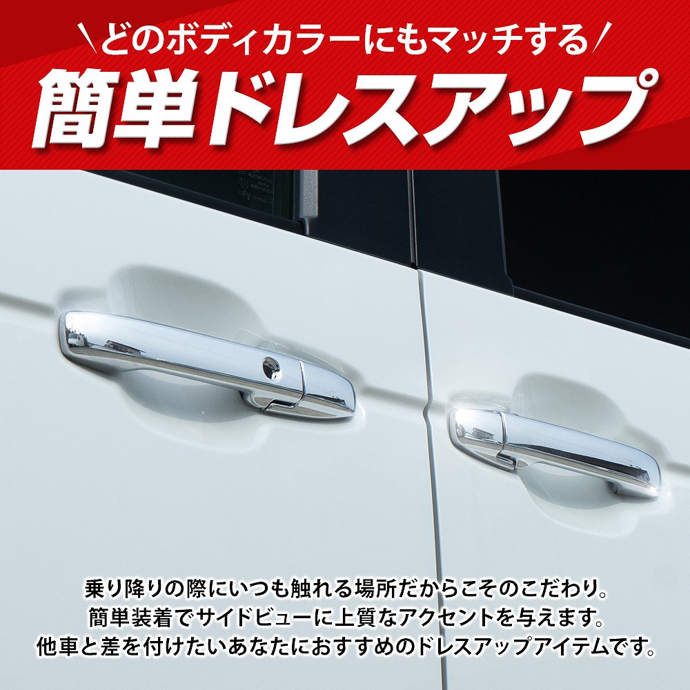 シェアスタイル N-BOX N-BOXカスタム JF5 JF6 アノブカバー 8p