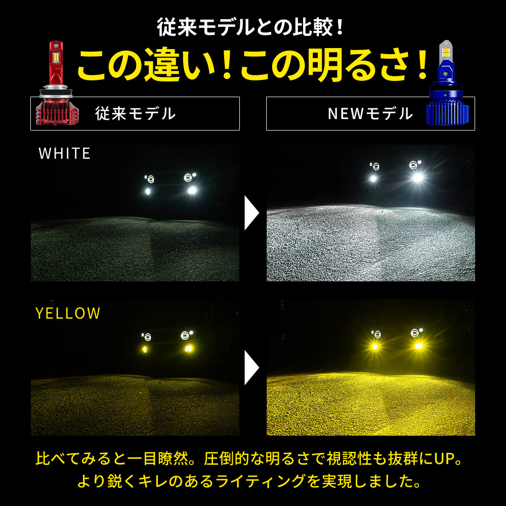 新灯体 2色フォグ Zデュアルインパクト LED フォグランプ 2色 切り替え