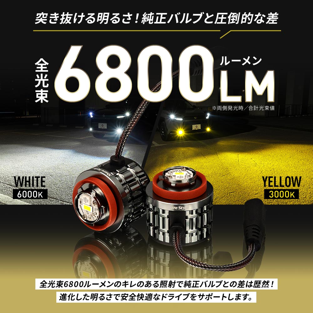 シェアスタイル 汎用 L1B フォグランプ EZフォグ 交換バルブ 冷却