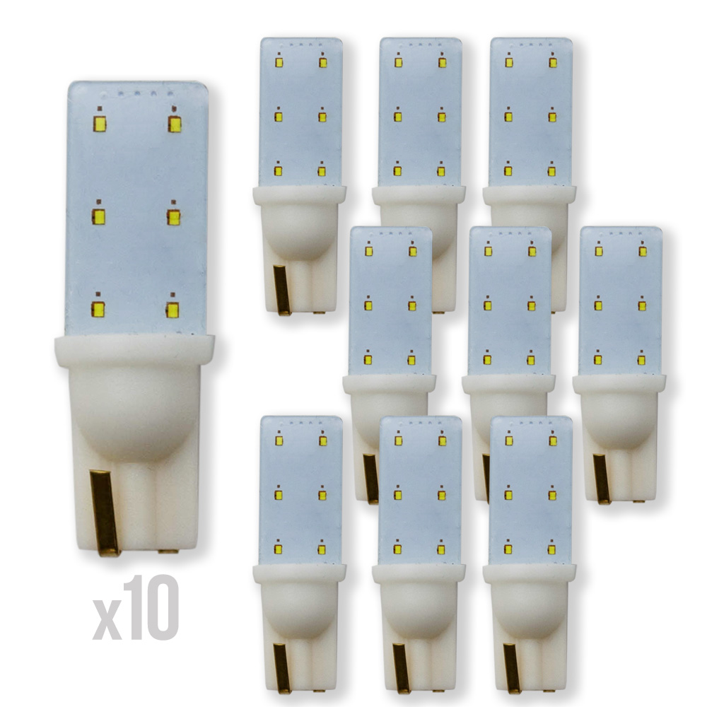 シェアスタイル T10 LED バルブ 6連 9連 無極性 板型 プレート 高輝度