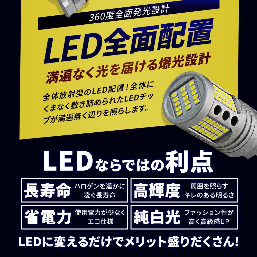 シェアスタイル ZC LED バックランプ T20 ウェッジ球 超爆光