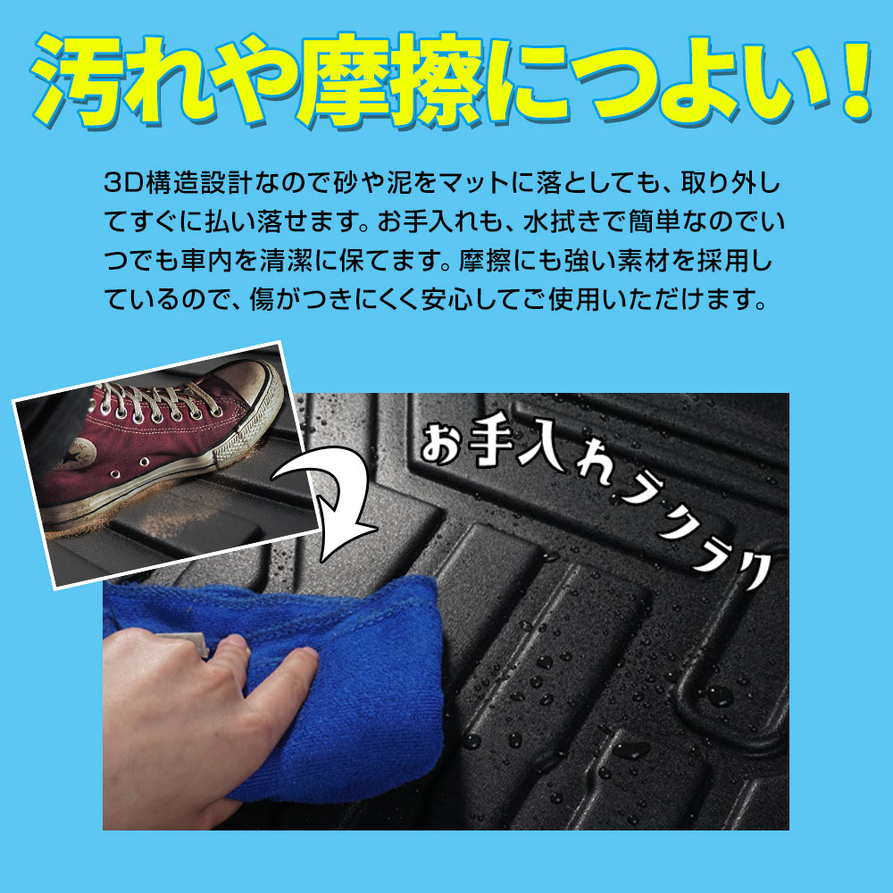 シェアスタイル 3D フロアマット セレナ C28 e-power 8人乗り 2列目 3D