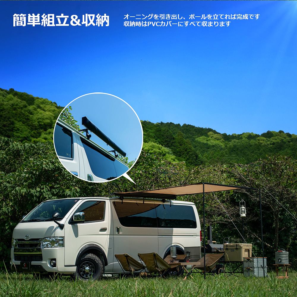 シェアスタイル 【超大型配送】 ロールアップ 収納型 カーサイド