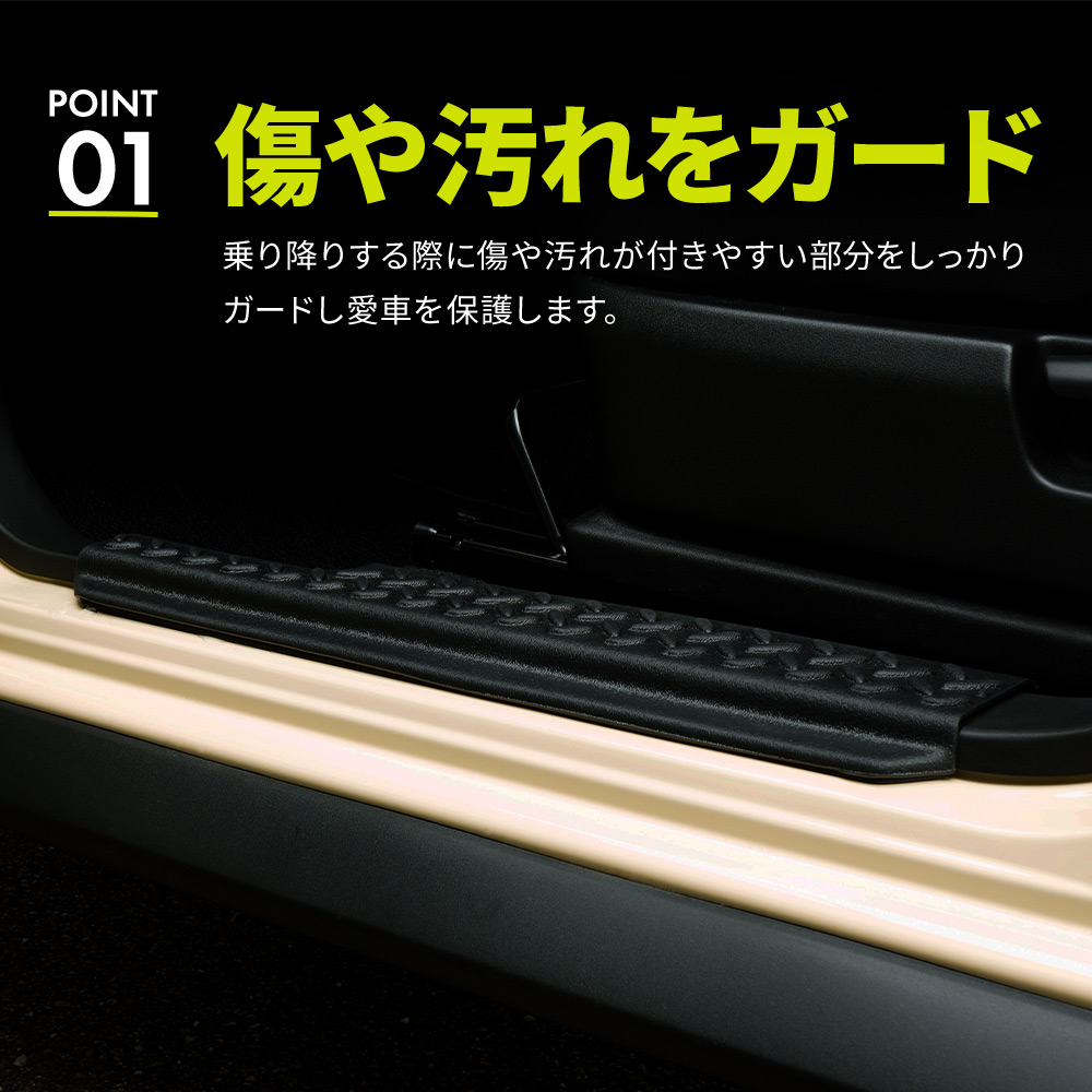 シェアスタイル ジムニー ノマド JC74 スカッフガード TPE 4p (当社