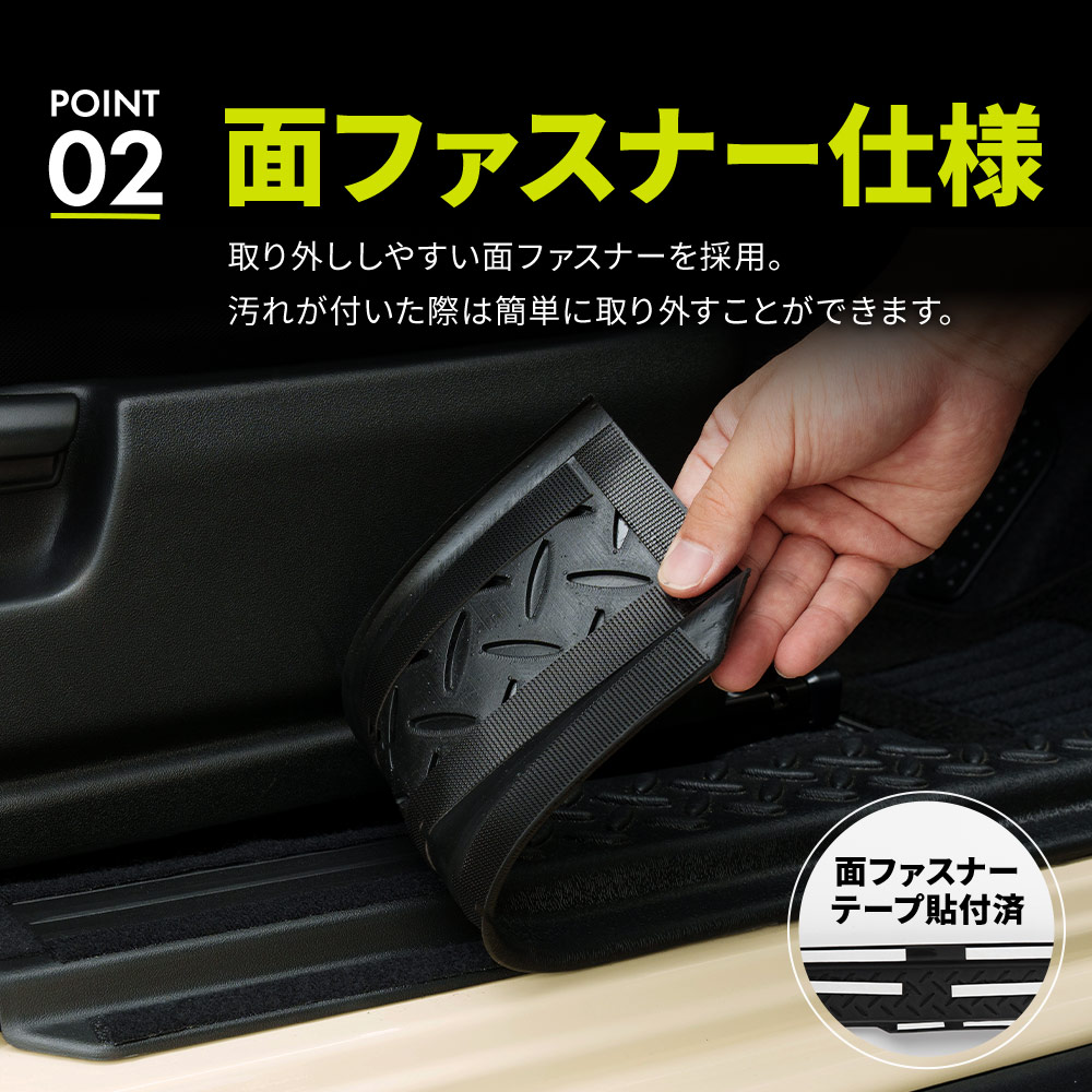 シェアスタイル ジムニー ノマド JC74 スカッフガード TPE 4p (当社