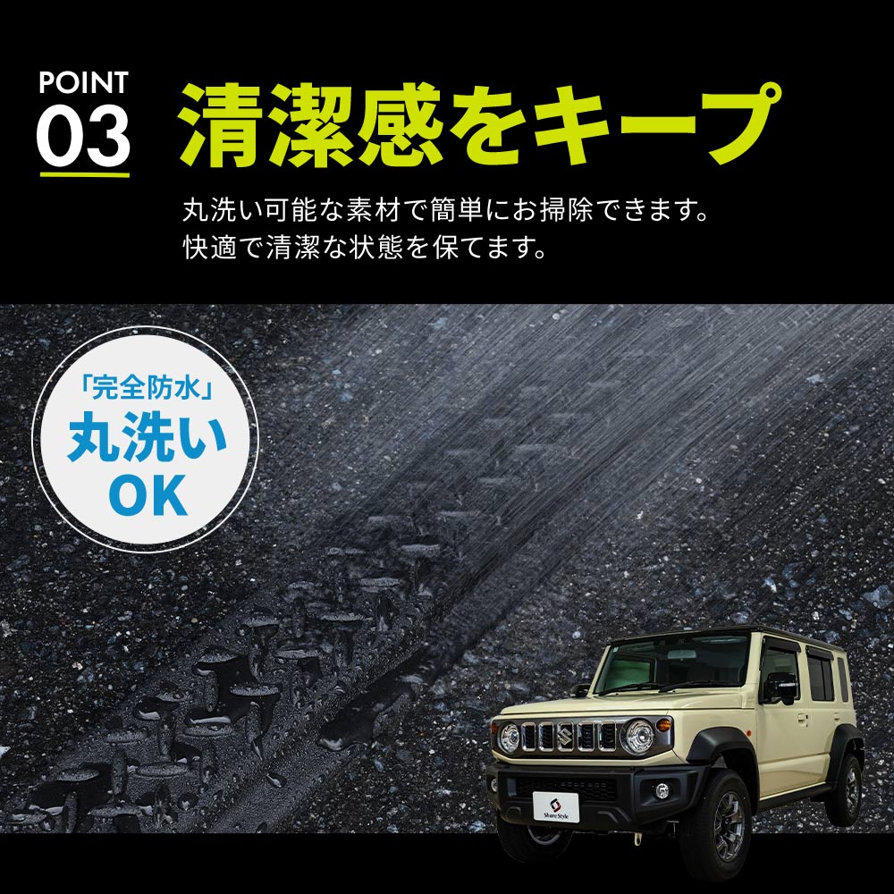 シェアスタイル ジムニー ノマド JC74 スカッフガード TPE 4p (当社