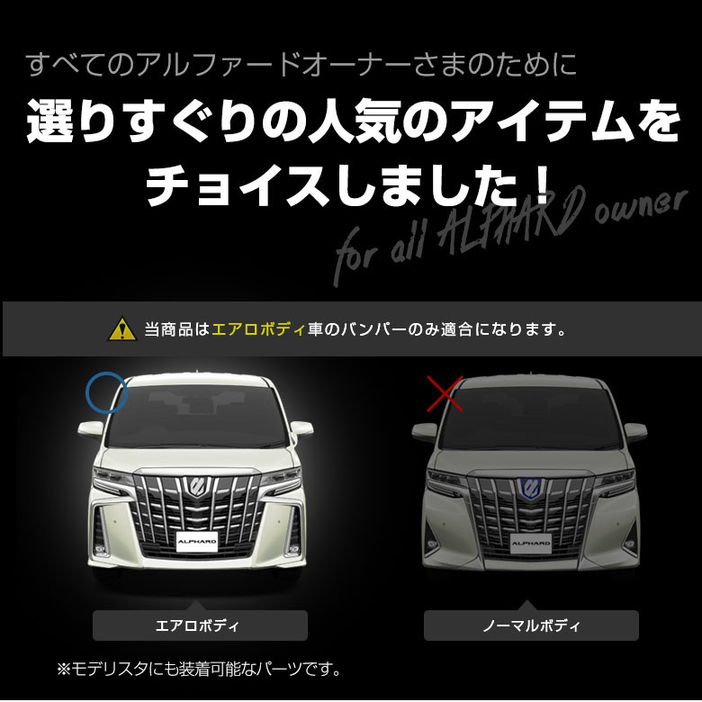 シェアスタイル (セット商品) アルファード30系 アイライン2Pと