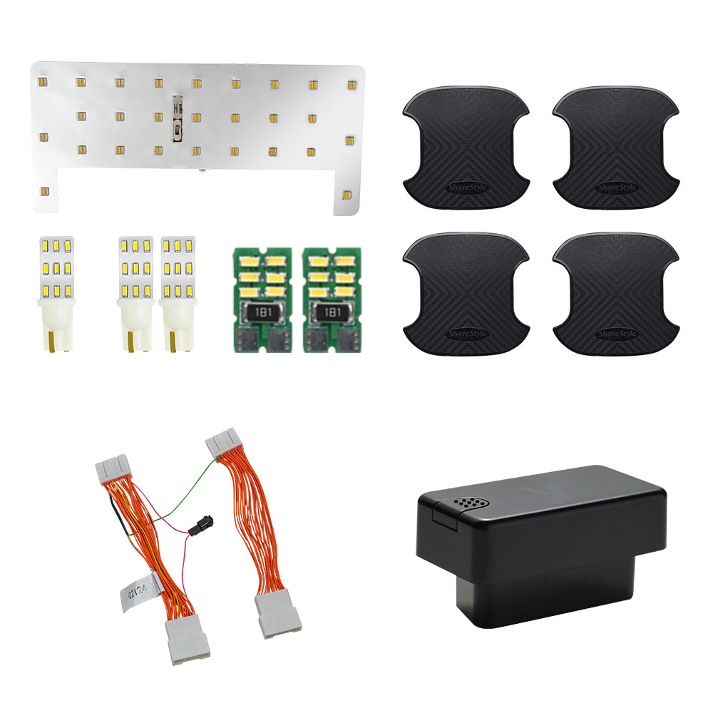 （セット商品）アクア MXPK10系 便利アイテムセット ルームランプ ドアプロテクター ナビキャンセラー Aタイプ シェアスタイル カスタム | シェアスタイル | 02